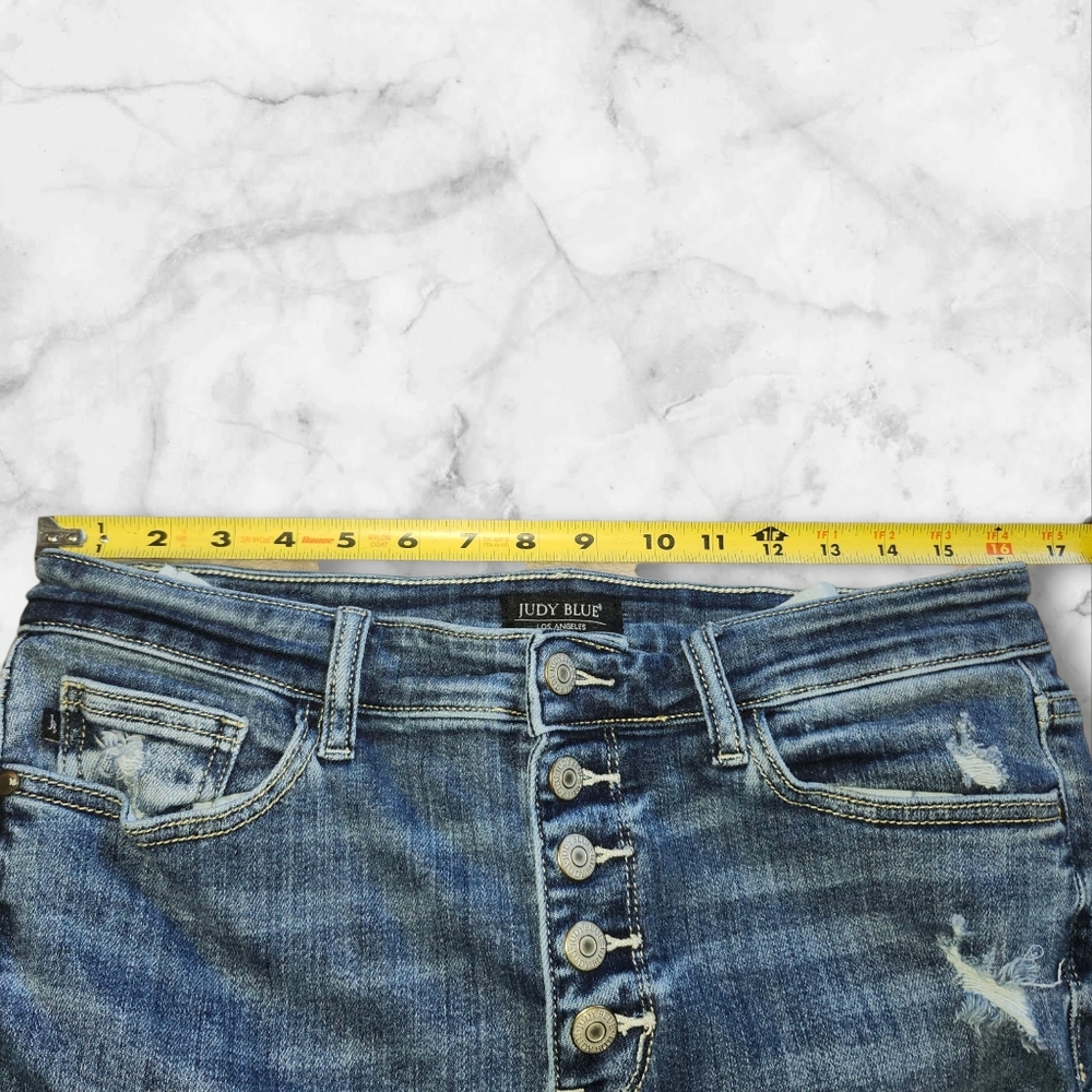 Judy Blue Trouser Flare Jeans - Picture 5 of 6